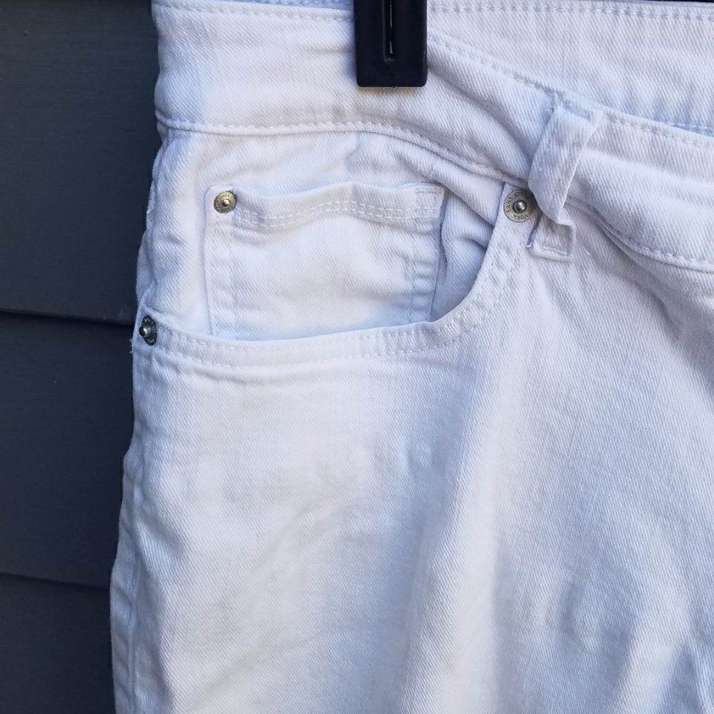 Jones of New York White Cropped Jeans Size 14 - Picture 4 of 9